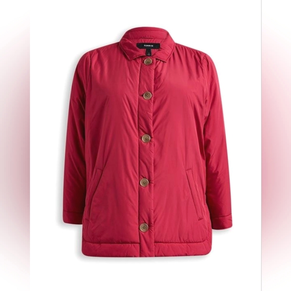 NWT Torrid Poly Fill Shacket - Picture 2 of 6